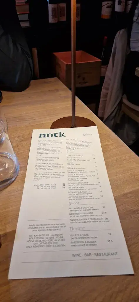 Menu_NOTK Wine Restaurant & Bar_Rotterdam_immagine_2