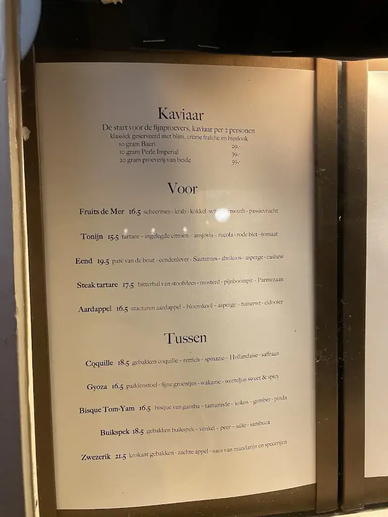 Menu_Bistro La Cloche_Leiden_image_2