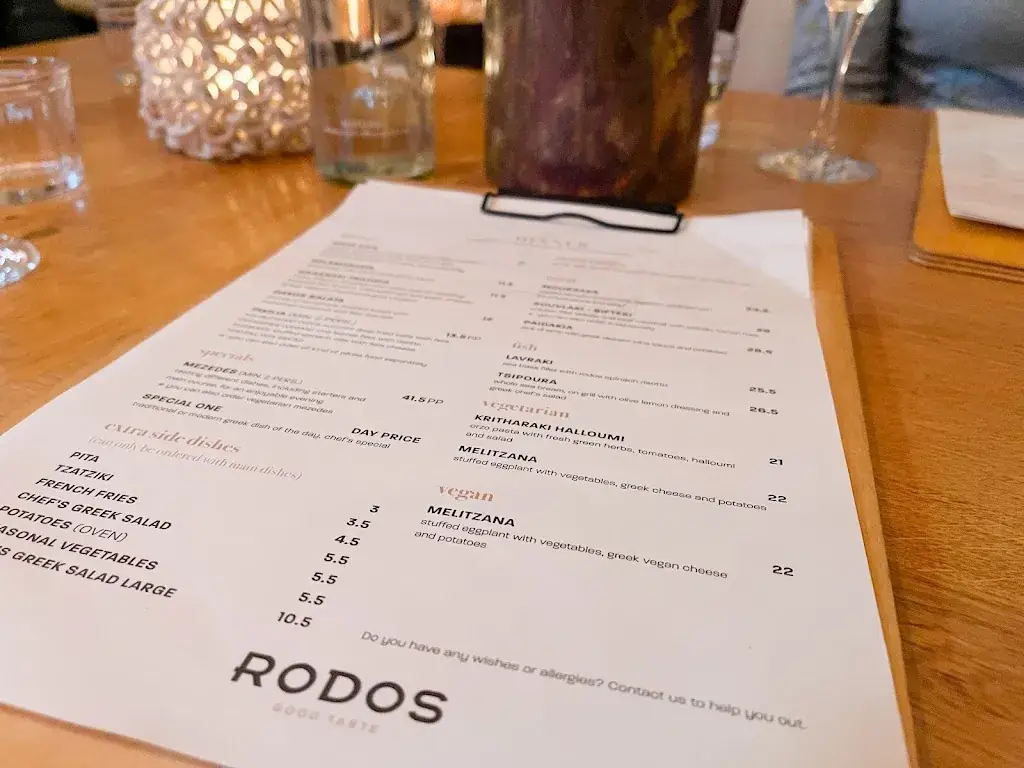 Menu_Rodos Good Taste Restaurant_Leiden_image_2