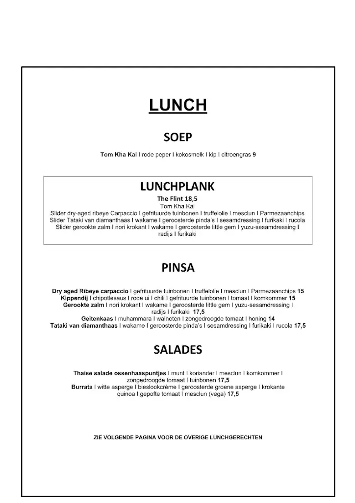 Menü_The Flint_Gorinchem_Bild_1