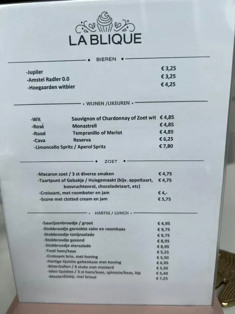 Menu_La Blique High Tea & Lunch_Gorinchem_image_1