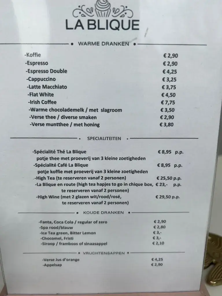 Menu_La Blique High Tea & Lunch_Gorinchem_image_4