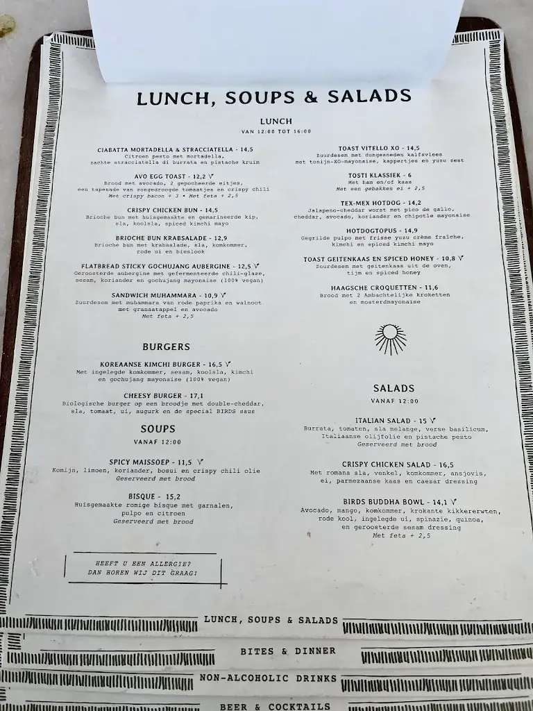 Menu_Beachclub BIRDS_Haag_image_2