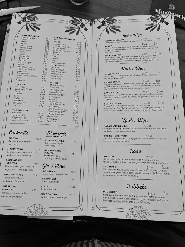 Menu_Marmaris Restaurant_Haag_immagine_1