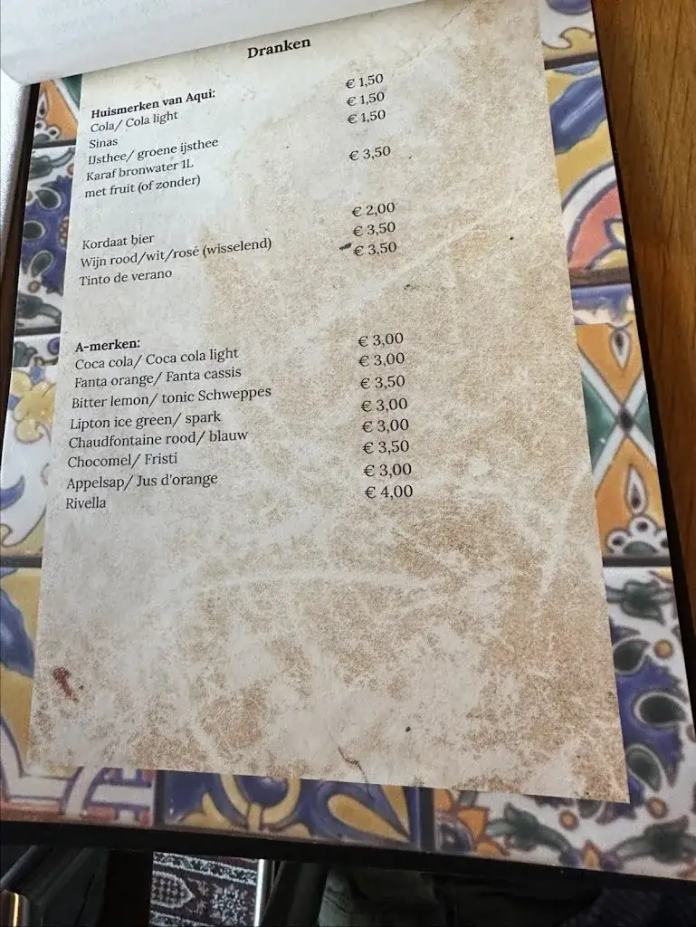 Menu_Aqui Mediterrane Tapas_Numansdorp_image_1