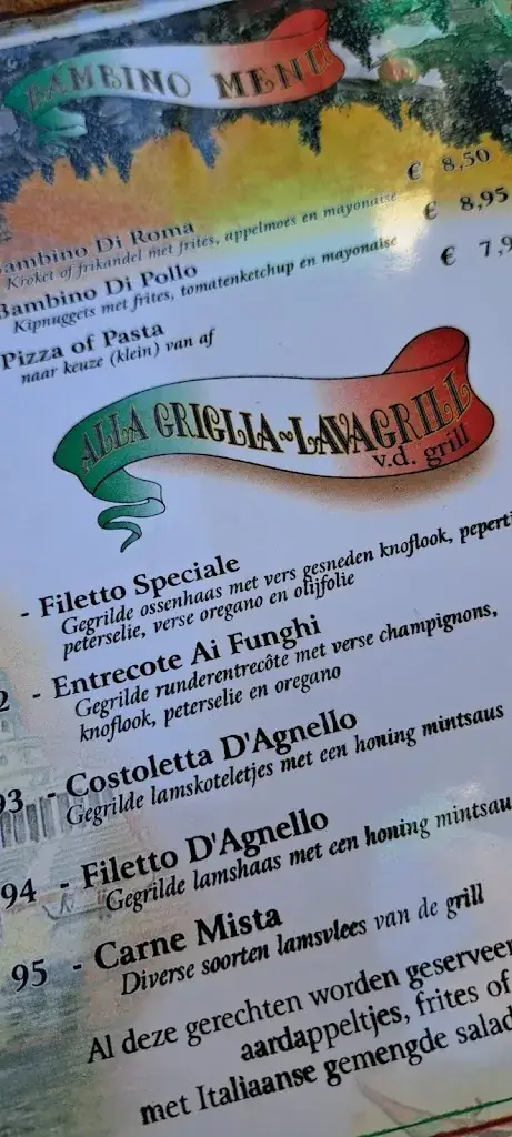 Menu_Restaurant Gallo d'Oro_Vlaardingen_image_1