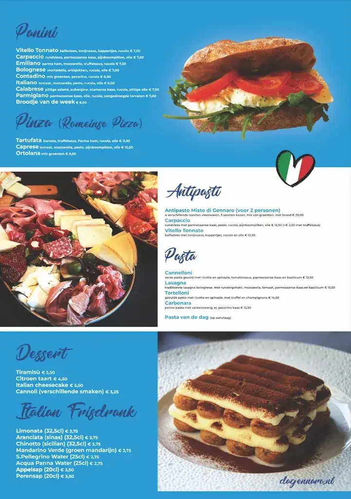 Menu_Da_Gennaro Osteria_Maassluis_image_2
