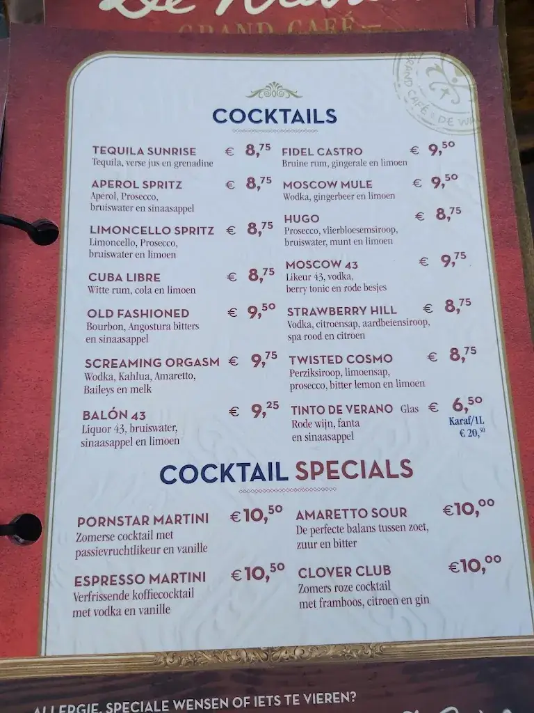 Menu_Grand Café De Walrus - Sneek_Sneek_immagine_3