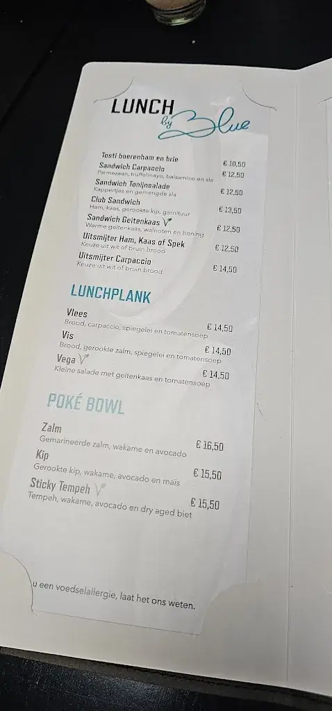 Menu_Restaurant bij Blue, Lekkerkerk_Lekkerkerk_image_2