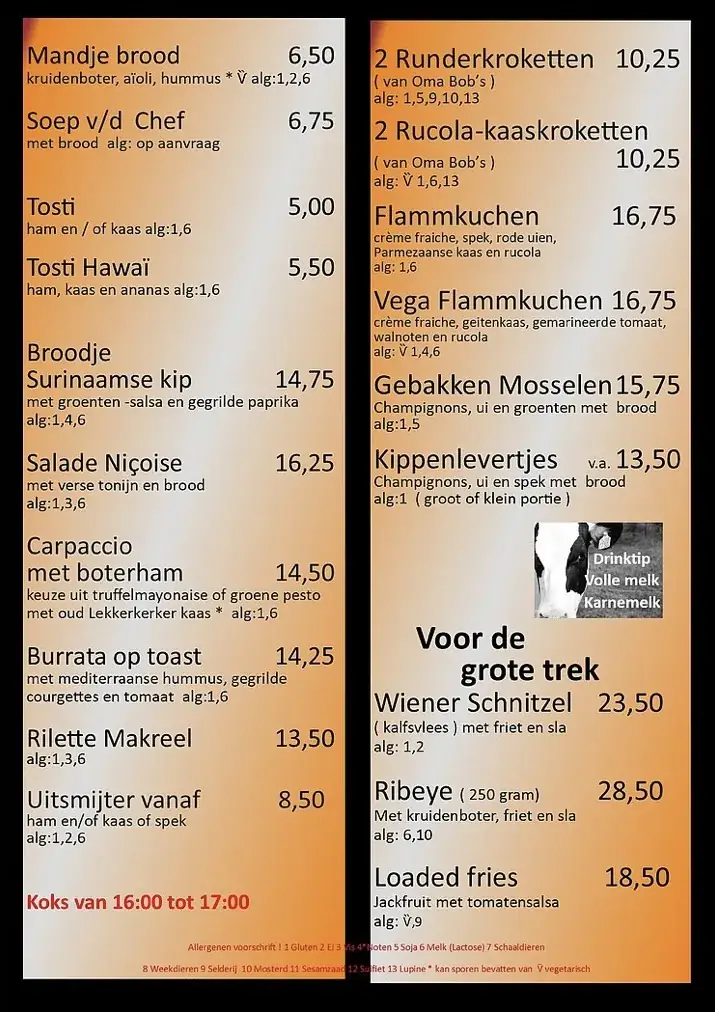 Menu_Restaurant De Loet_Lekkerkerk_image_1