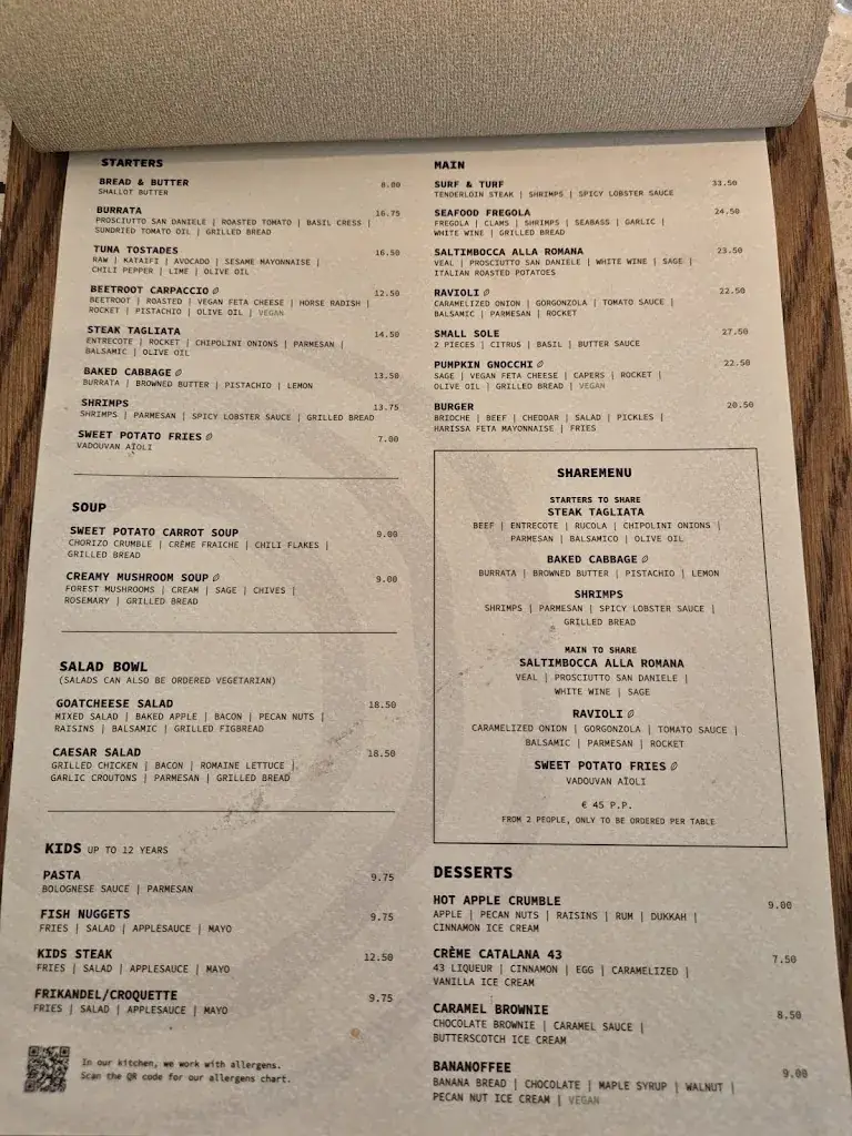 Menu_Nomade Beach House_Noordwijk_image_1