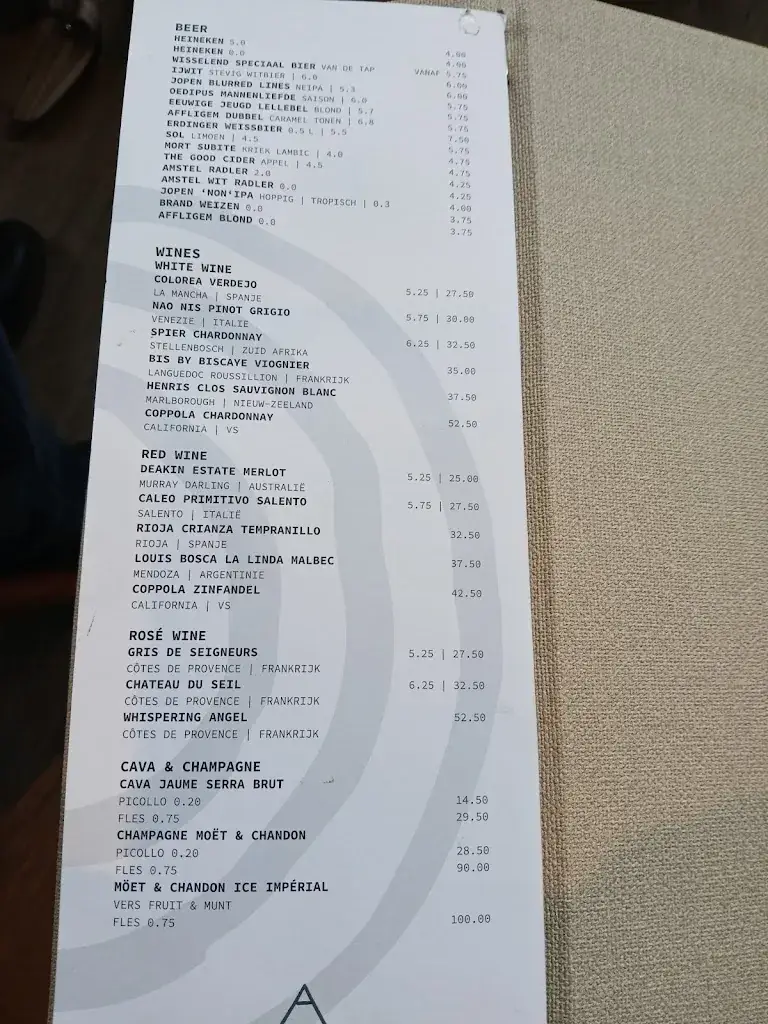 Menu_Nomade Beach House_Noordwijk_image_2