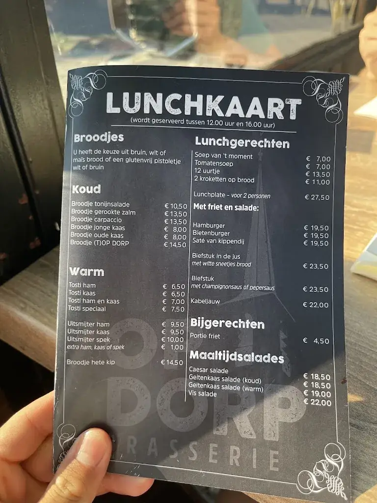 Menu_Brasserie Op Dorp_Noordwijkerhout_immagine_1