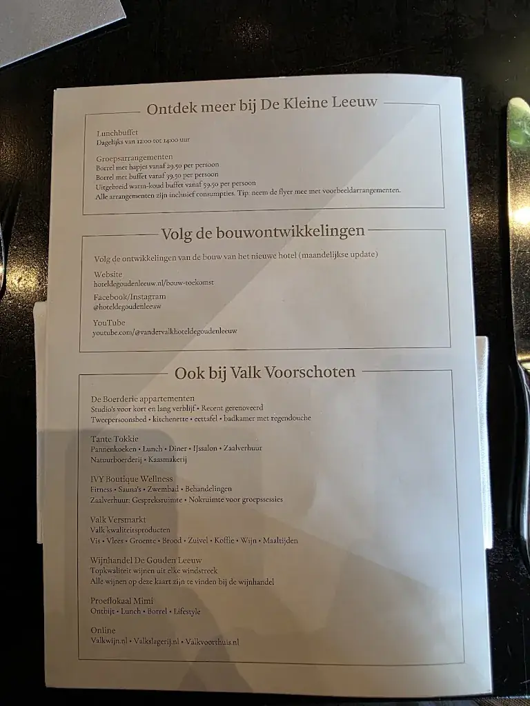 Menu_Restaurant De Kleine Leeuw_Voorschoten_image_2