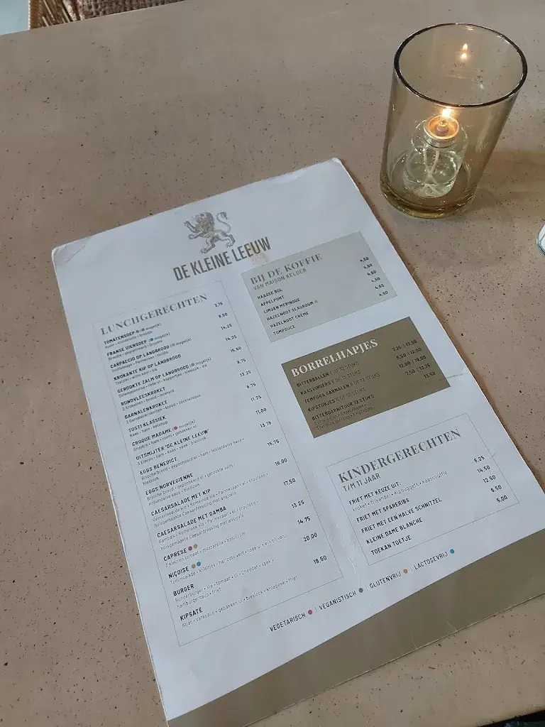 Menu_Restaurant De Kleine Leeuw_Voorschoten_image_4