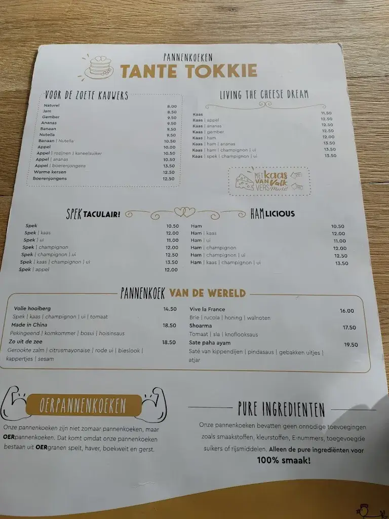 Menu_Tante Tokkie_Voorschoten_immagine_3