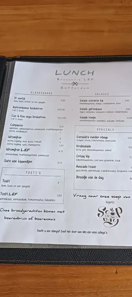 Menu_Brasserie LEF_Rotterdam_image_3