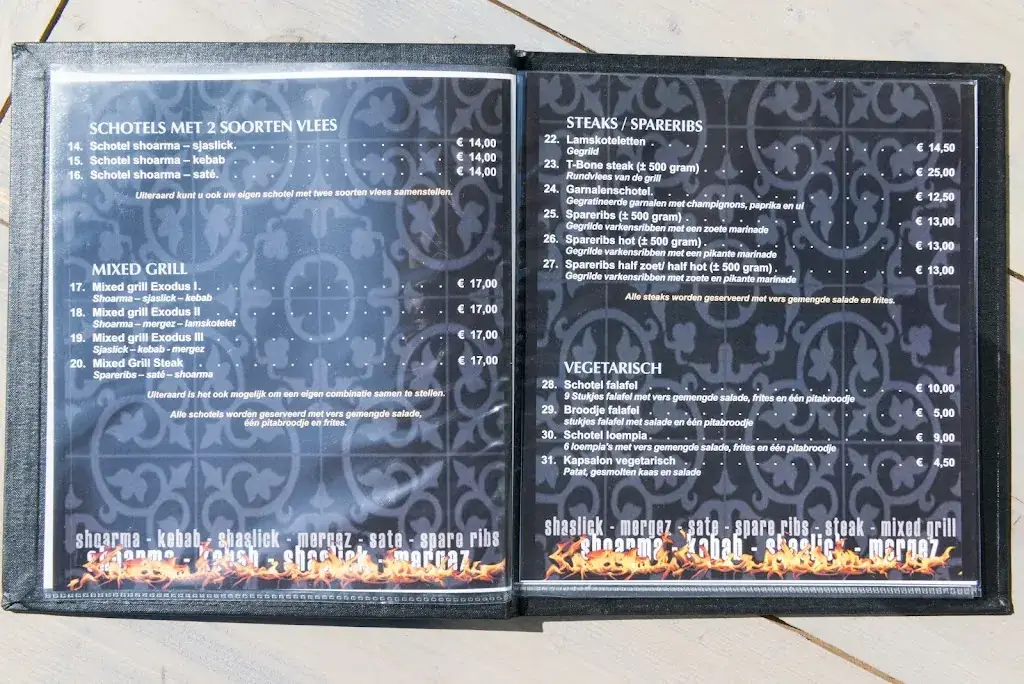 Menu_Grillrestaurant Exodus_Rotterdam_image_2