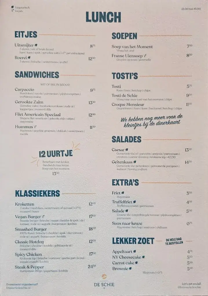 Menu_Brasserie De Schie_Rotterdam_immagine_2