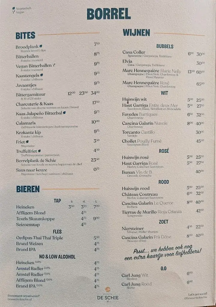 Menu_Brasserie De Schie_Rotterdam_immagine_4