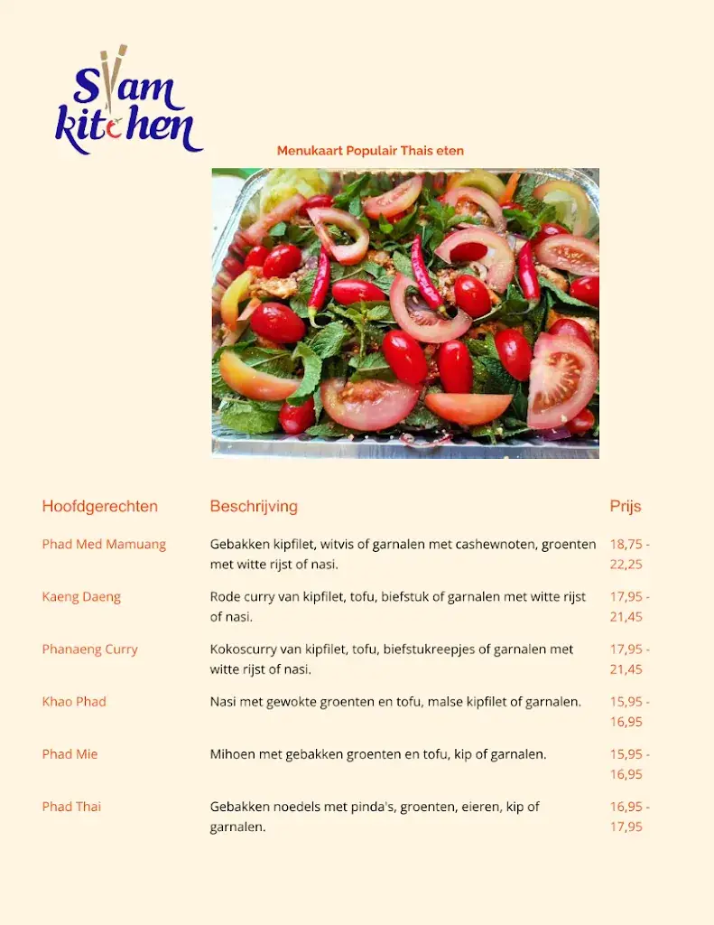 Menu_Siam Kitchen, Thais eten bestellen - Afhalen, Bezorgen en Catering_Rotterdam_imagen_1