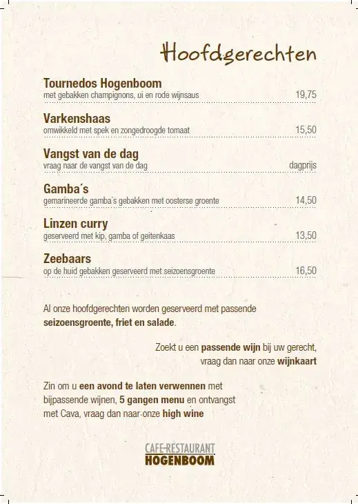 Menu_Café Restaurant Hogenboom_Roelofarendsveen_image_1