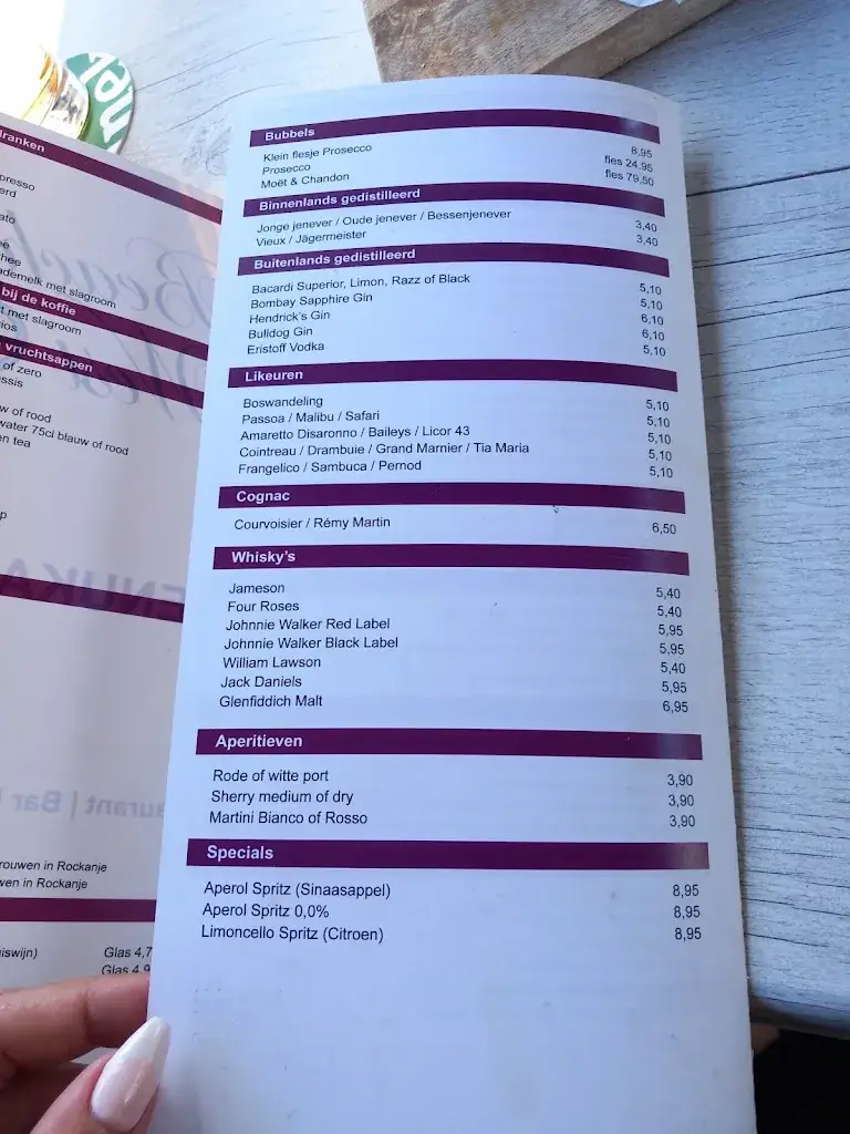 Menu_Beach West_Rockanje_image_2