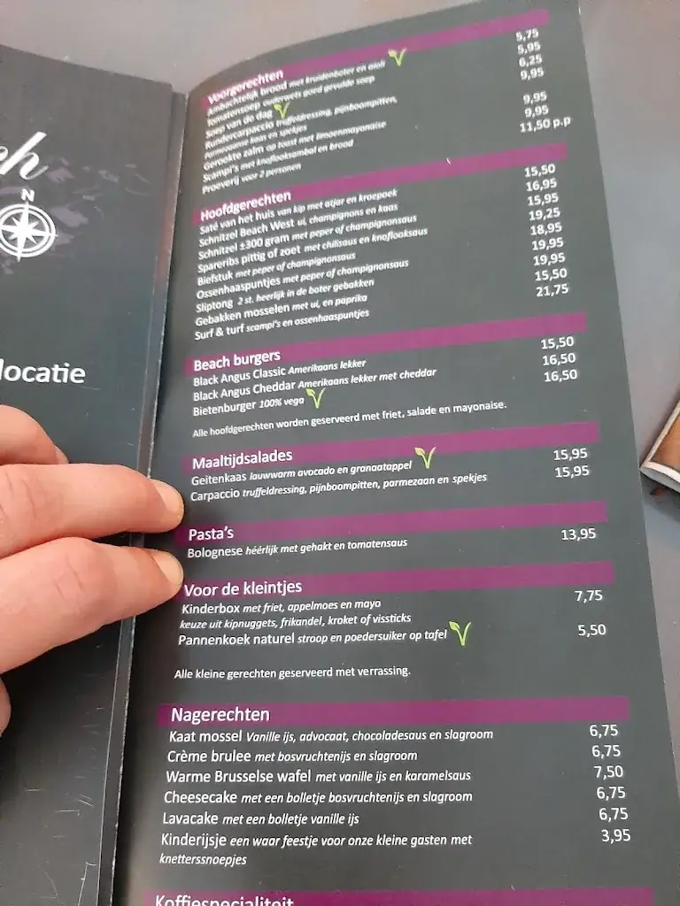 Menu_Beach West_Rockanje_image_4