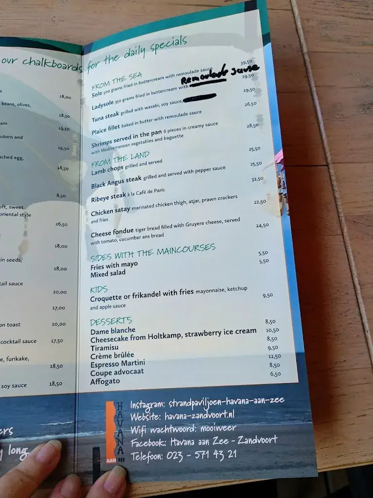 Menu_Havana Beachclub_Rockanje_image_3