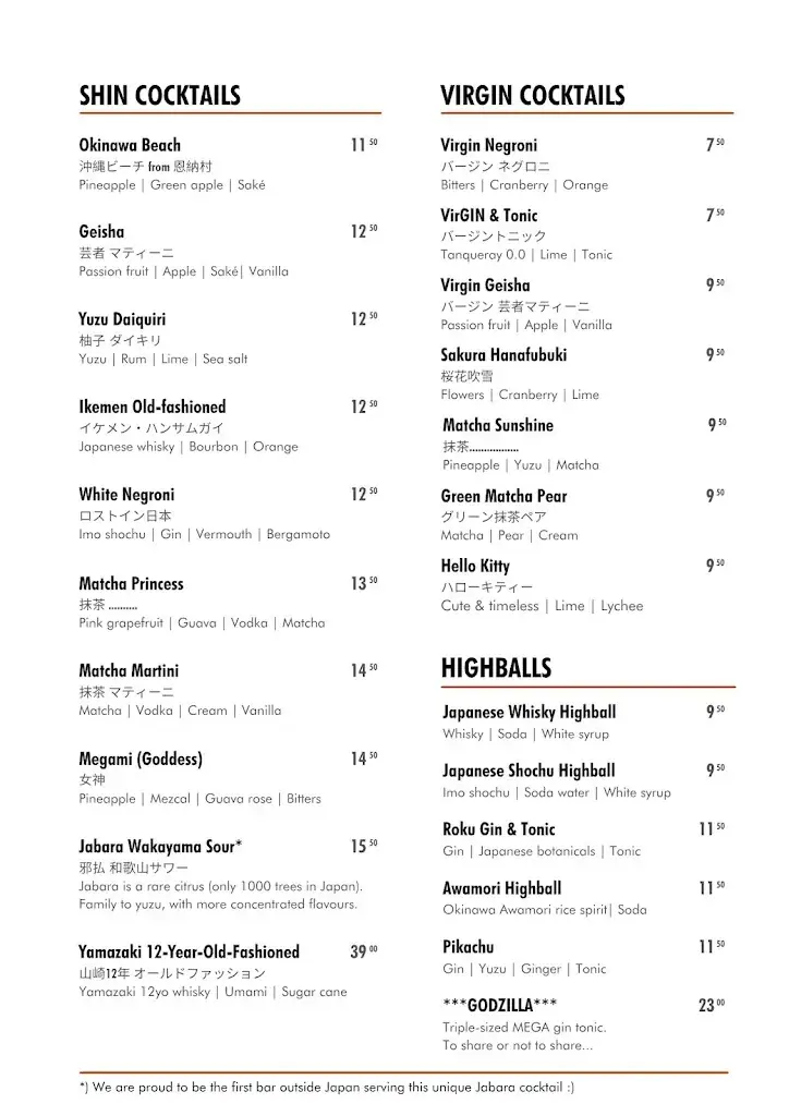 Menü_SHIN - True Japan Flavours & Matcha_Rotterdam_Bild_2