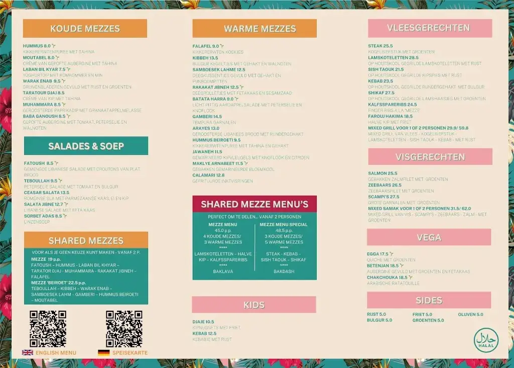Menü_Mezze Scheveningen_Haag_Bild_1
