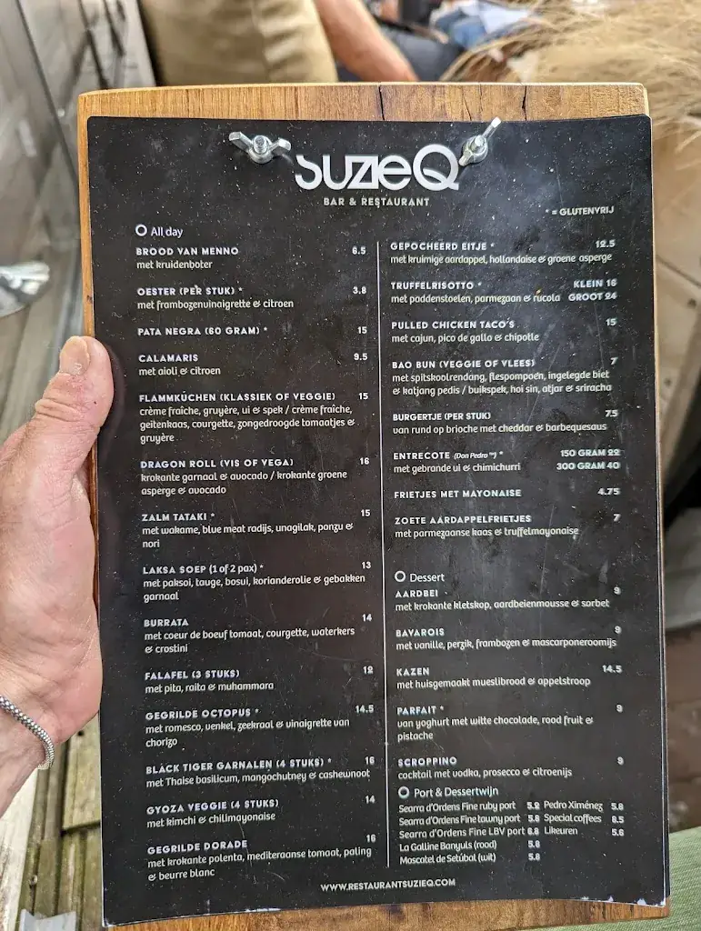 Menu_Bar & Restaurant Suzie Q_Haag_image_1