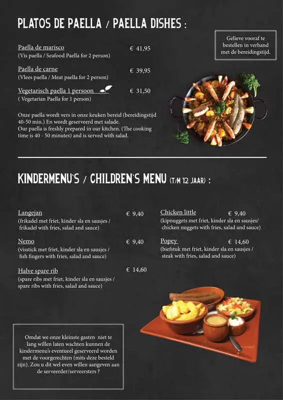 Menü_Restaurant La Caleta_Rozenburg_Bild_3