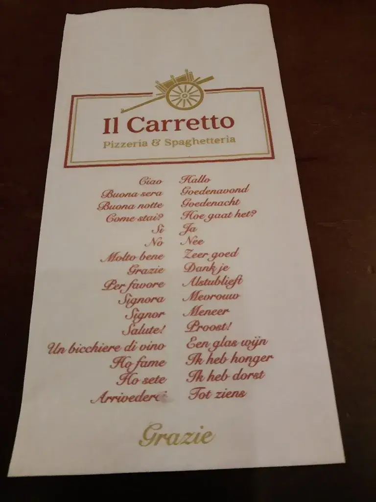 Menu_Pizzeria Spaghetteria Il Carretto_Rotterdam_image_1