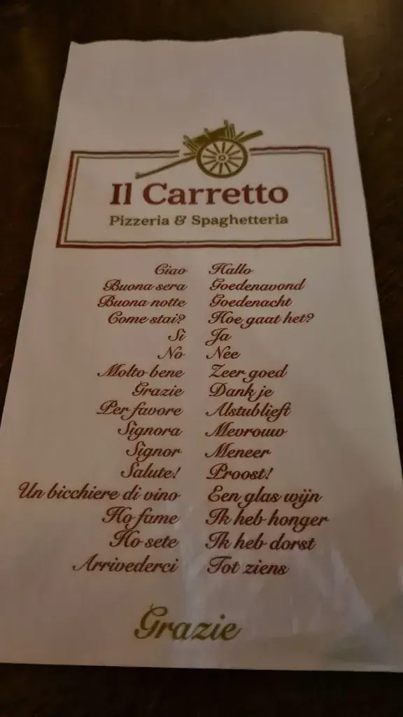 Menu_Pizzeria Spaghetteria Il Carretto_Rotterdam_image_2