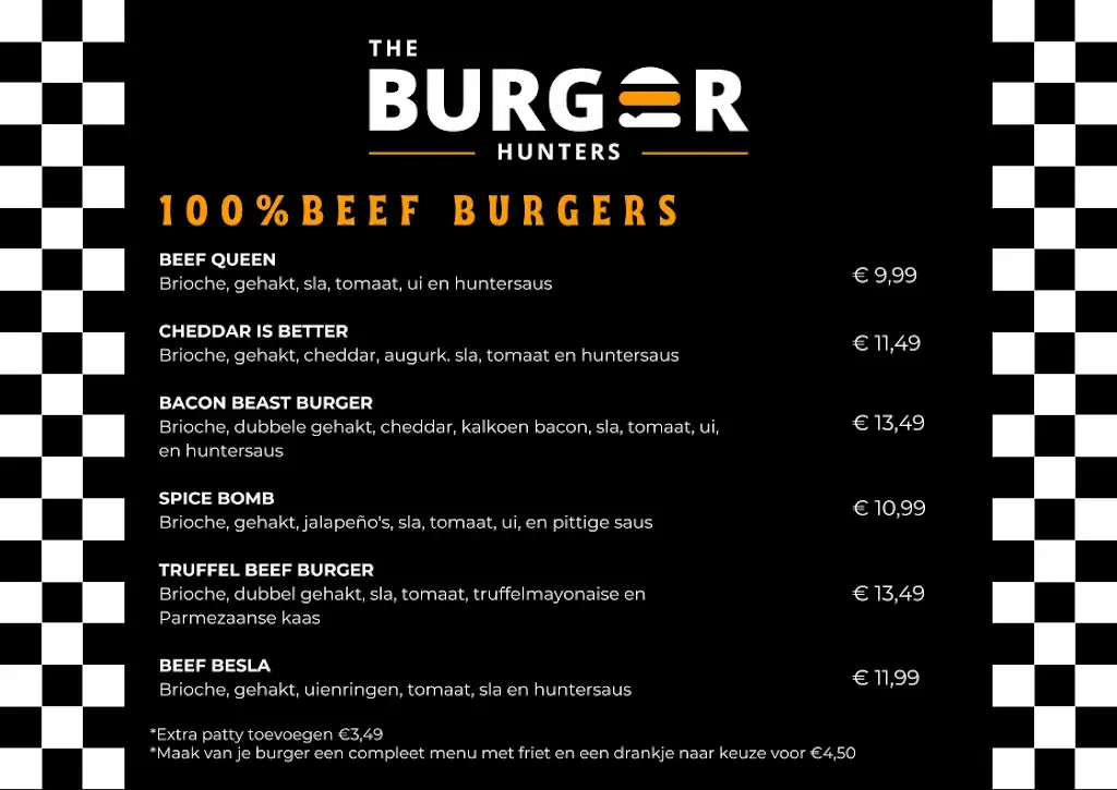 Menu_The Burger Hunters Zuidplein_Rotterdam_imagen_1