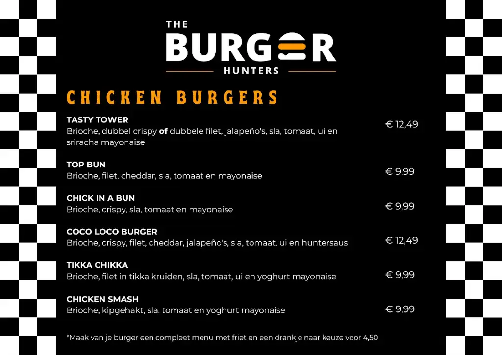 Menu_The Burger Hunters Zuidplein_Rotterdam_imagen_3