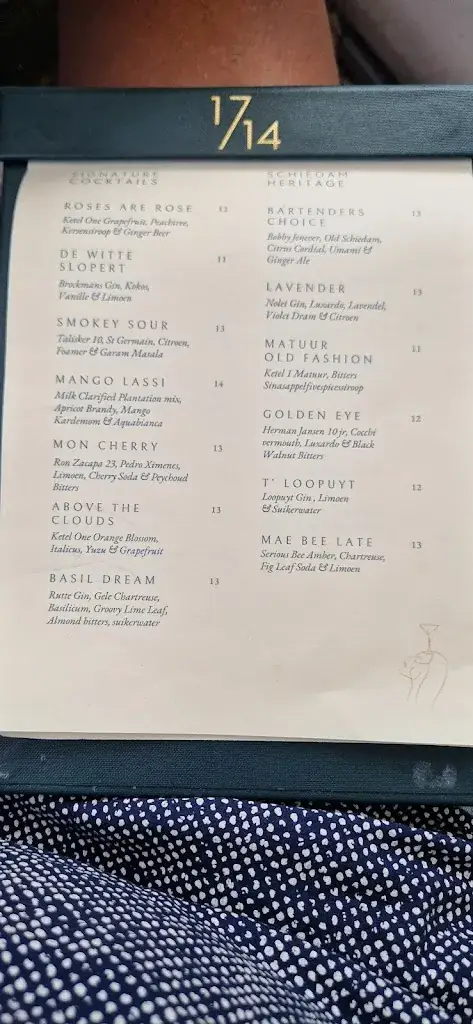 Menu_Restaurant Schiedam: 1714 Drinks & Bites_Schiedam_image_1