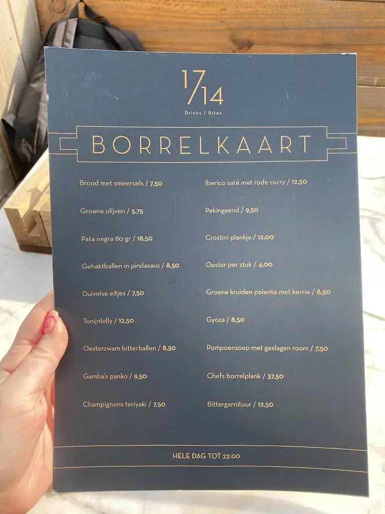 Menu_Restaurant Schiedam: 1714 Drinks & Bites_Schiedam_image_4