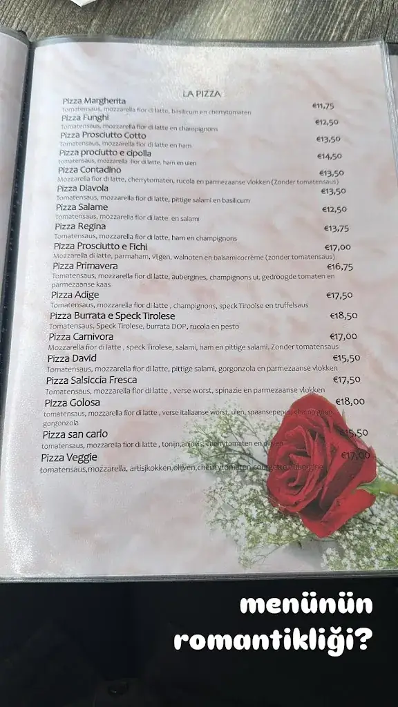 Menu_La Bella Rosa_Schiedam_image_2