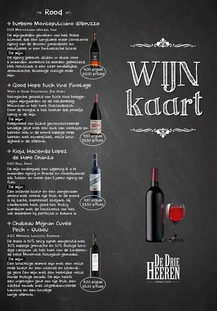 Menu_Grand Café De Drie Heeren_Pijnacker_image_4
