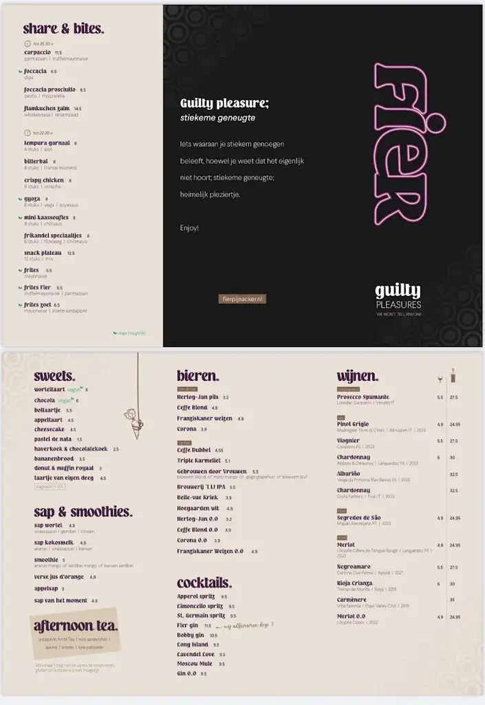 Menü_Fier All Day Café_Pijnacker_Bild_1