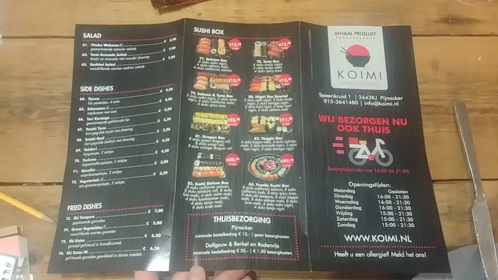 Menu_Koimi Sushi & Grill restaurant_Pijnacker_image_4