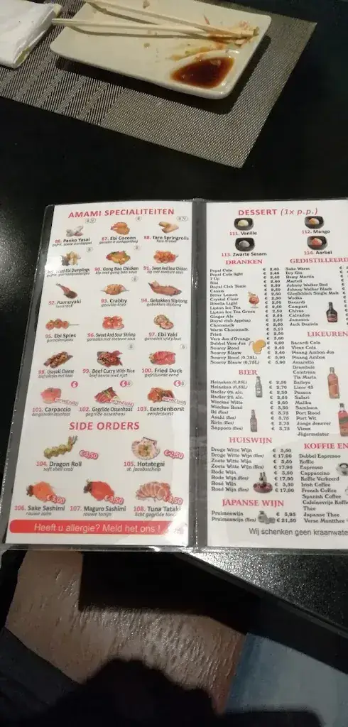 Menu_Amami Restaurant_Spijkenisse_imagen_2