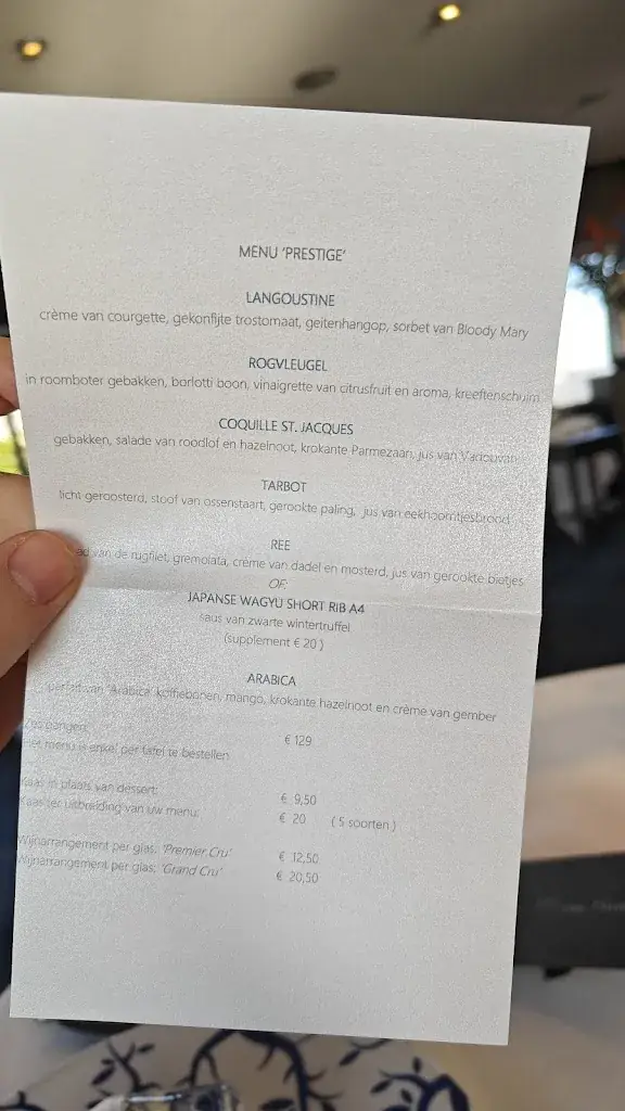 Menu_Restaurant Aan de Zweth_Schipluiden_imagen_1