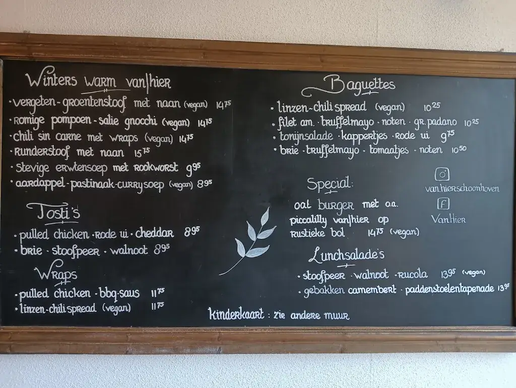 Menu_Van|Hier Thee- en Lunchcafe_Schoonhoven_image_1