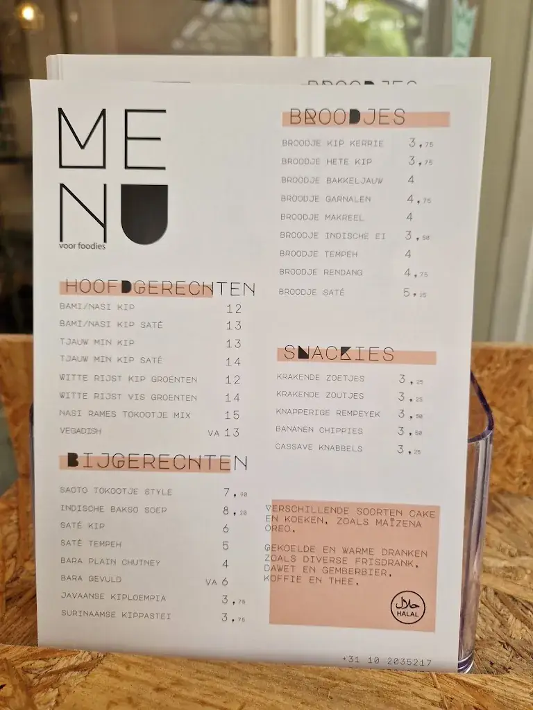 Menü_Tokootje_Rotterdam_Bild_2