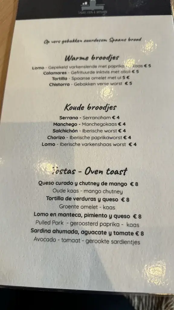 Menü_La Trastienda Peppelweg - Spaans eten & drinken_Rotterdam_Bild_2