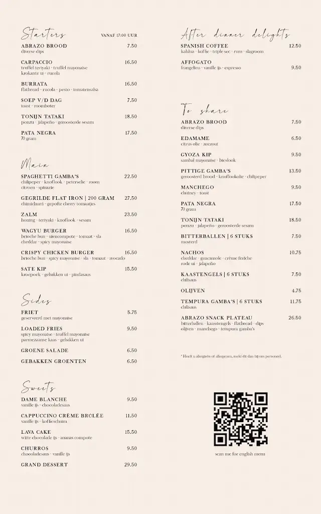 Menu_Abrazo Hillegersberg_Rotterdam_image_1