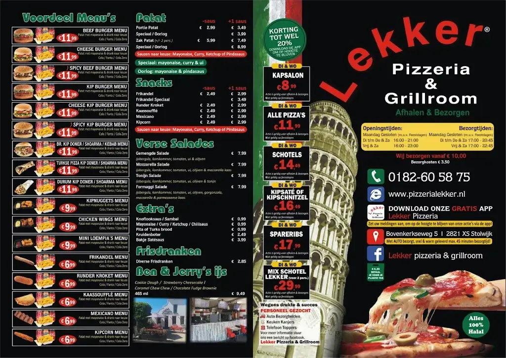 Menu_Lekker Pizzeria & Grillroom_Stolwijk_image_1